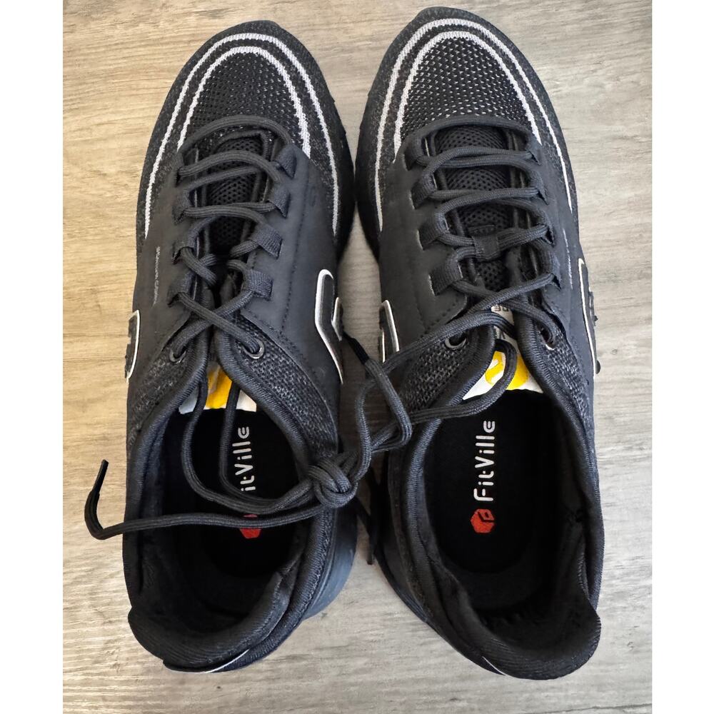FILA FitVille Unisex Black Stride Core Athletic Sneakers Shoes Size M10 W11.5 - Picture 4 of 9